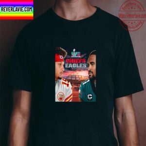 Kansas City Chiefs Vs Philadelphia Eagles For NFL Super Bowl LVII 2023 Unisex T-Shirt