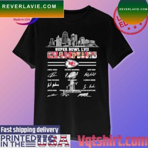 Kansas City Chiefs Win City 2022 Super Bowl Champions signatures T-shirt