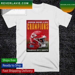 Kansas City Chiefs WinCraft Super Bowl LVII Champions Vertical Banner T-shirt