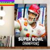 Kansas City Chiefs Winner Super Bowl LVII Champions Home Decor Poster Canvas