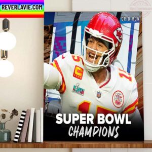 Kansas City Chiefs Winner Super Bowl LVII 2023 Champions Home Decor Poster Canvas