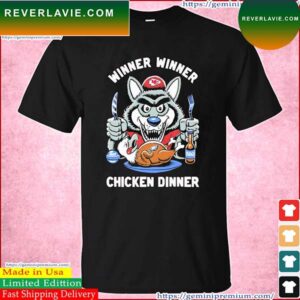 Kansas City Chiefs Winner Winner Chicken Dinner 2022-2023 Super Bowl LVII Champions T-Shirt
