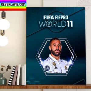 Karim Benzema Is In The 2022 FIFA FIFPRO Mens World 11 Home Decor Poster Canvas