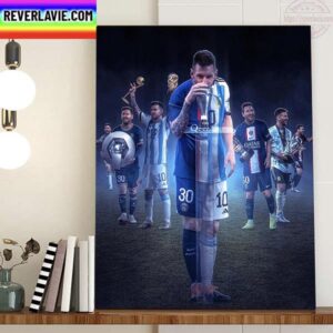 Lionel Messi Is Wins The Best FIFA Mens Award 2022 Home Decor Poster Canvas
