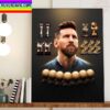 Lionel Messi Take Home The Best FIFA Mens Player Award 2022 Home Decor Poster Canvas