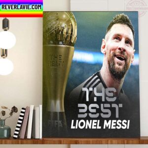 Lionel Messi Wins The Best FIFA Mens Award 2022 Home Decor Poster Canvas