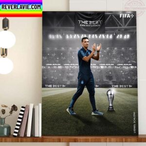 Lionel Scaloni Is The Best FIFA Mens Coach 2022 Home Decor Poster Canvas