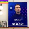 Lionel Scaloni Is The Best FIFA Mens Coach 2022 Home Decor Poster Canvas