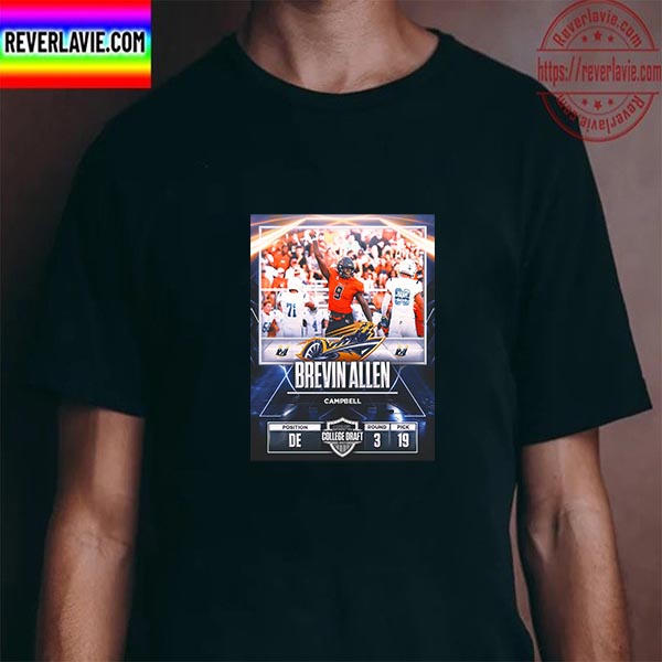 Memphis Showboats In The 2023 USFL College Draft Select DE Brevin Allen Unisex T-Shirt Memphis Showboats In The 2023 USFL College Draft Select DE Brevin Allen Unisex T-Shirt