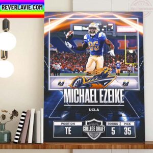 Memphis Showboats In The 2023 USFL College Draft Select Michael Ezeike Home Decor Poster Canvas