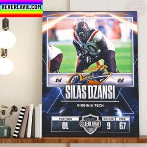 Memphis Showboats In The 2023 USFL College Draft Select OL Silas Dzansi Home Decor Poster Canvas