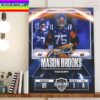 Memphis Showboats In The 2023 USFL College Draft Select OL Silas Dzansi Home Decor Poster Canvas