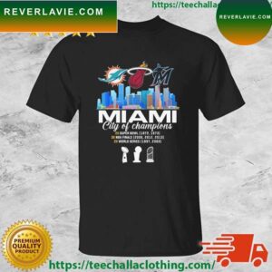 Miami City Of Champion 2x Super Bowl 3x NBA Finals 2x World Series T-shirt