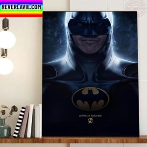 Michael Keaton As Batman In The Flash Worlds Collide Movie Home Decor Poster Canvas