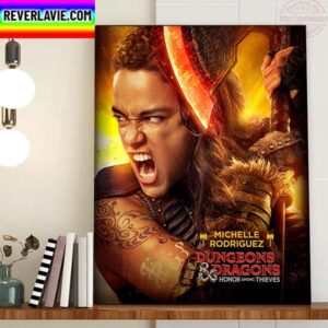 Michelle Rodriguez As Holga The Barbarian In The Dungeons And Dragons Honor Among Thieves Home Decor Poster Canvas