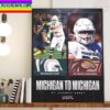 Michigan Panthers In The 2023 USFL College Draft Select Jarrett Horst From Michigan State Home Decor Poster Canvas