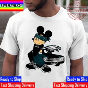 Mickey Mouse Hiphop x Philadelphia Eagles Champions Super Bowl LVII 2023 Unisex T-Shirt