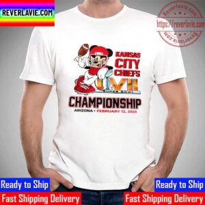Mickey Mouse x Kansas City Chiefs Champions Super Bowl LVII 2023 Unisex T-Shirt