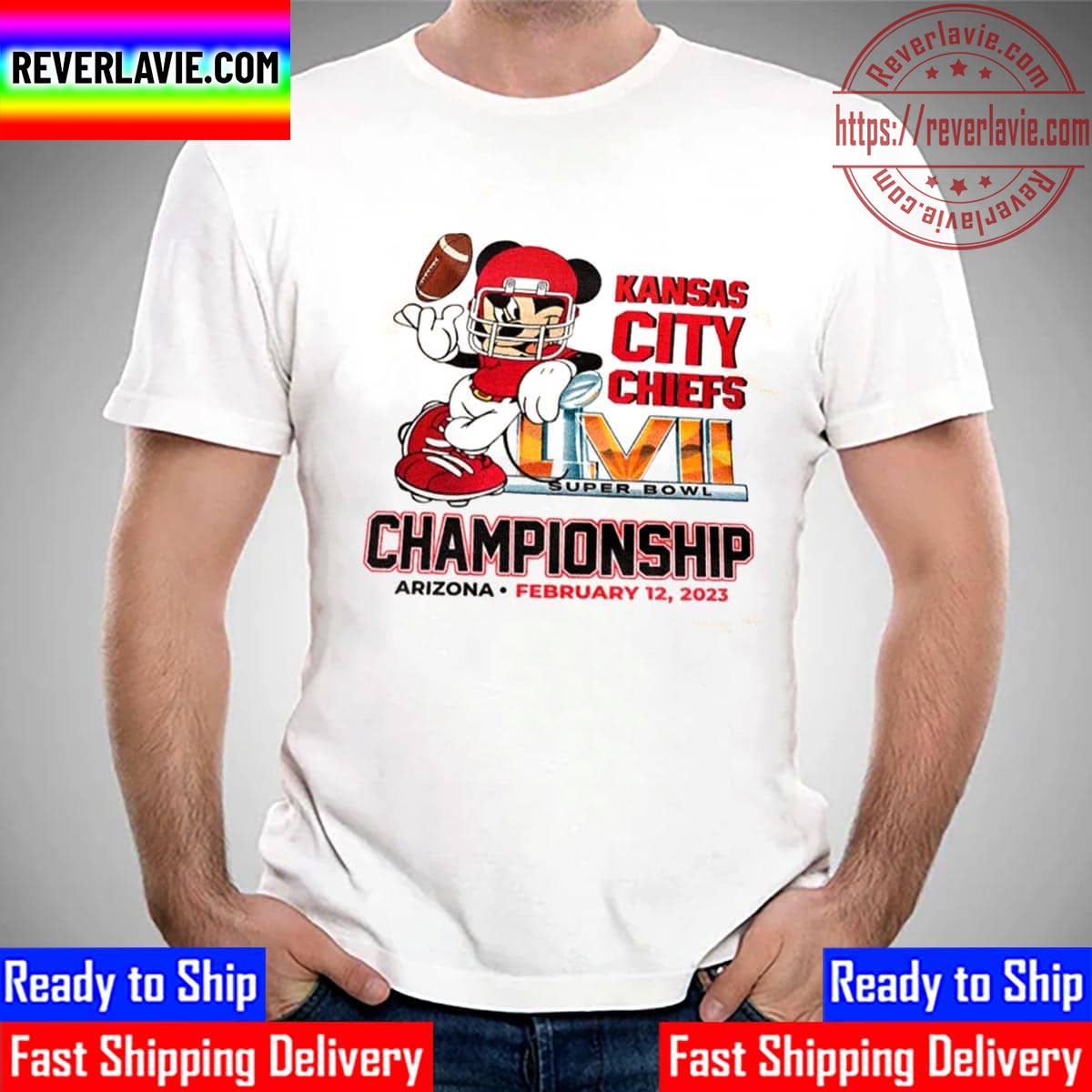 Mickey Mouse x Kansas City Chiefs Champions Super Bowl LVII 2023 Unisex T-Shirt Mickey Mouse x Kansas City Chiefs Champions Super Bowl LVII 2023 Unisex T-Shirt
