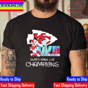 Mickey x Kansas City Chiefs Super Bowl LVII Champions Unisex T-Shirt