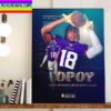 Minnesota Vikings WR Justin Jefferson Is The 2022 NFL Offensive Player Of The Year Home Decor Poster Canvas