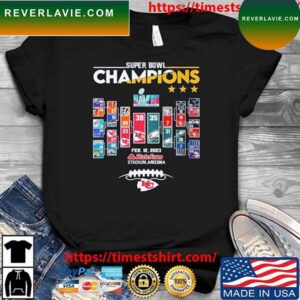 NFL Schedule 2023 Super Bowl LVII Champions Kansas City Chiefs T-shirt