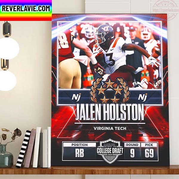 New Jersey Generals In The 2023 USFL College Draft Select RB Jalen Holston Home Decor Poster Canvas New Jersey Generals In The 2023 USFL College Draft Select RB Jalen Holston Home Decor Poster Canvas