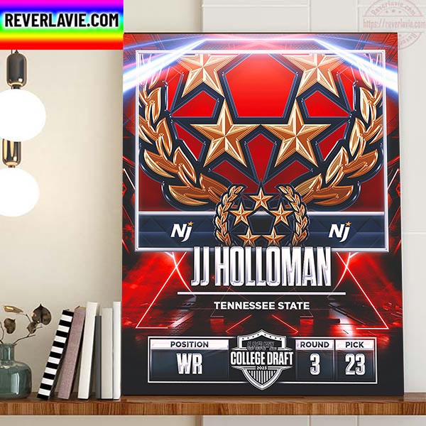 New Jersey Generals In The 2023 USFL College Draft Select WR JJ Holloman Home Decor Poster Canvas New Jersey Generals In The 2023 USFL College Draft Select WR JJ Holloman Home Decor Poster Canvas