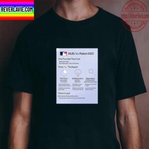 New MLB Rules In 2023 Unisex T-Shirt