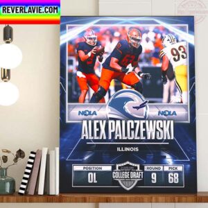 New Orleans Breakers In The 2023 USFL College Draft Select OL Alex Palczewski Home Decor Poster Canvas