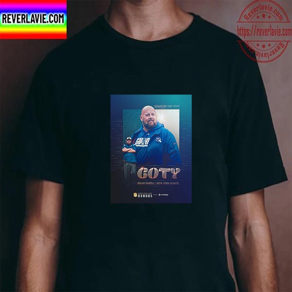 New York Giants HC Brian Daboll Wins 2022 NFL Coach Of The Year Unisex T-Shirt New York Giants HC Brian Daboll Wins 2022 NFL Coach Of The Year Unisex T-Shirt
