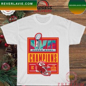 Official Kansas City Chiefs Helmet Super Bowl LVII Champions T-shirt