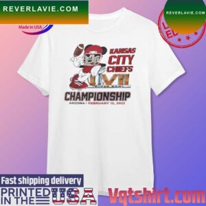Official Mickey Mouse Kansas City Chiefs Super Bowl LVII Championship 2023 T-shirt