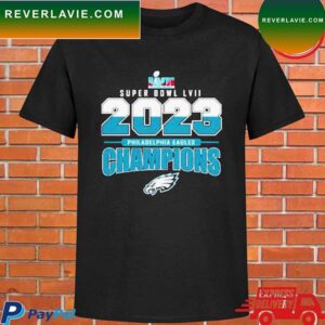 Official Super bowl lviI 2023 philadelphia eagles champions hot T-shirt