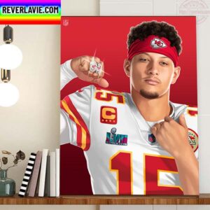 Patrick Mahomes II Make That 2x Super Bowl Champions With Kansas City Chiefs Home Decor Poster Canvas