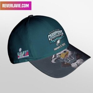Philadelphia Eagles February 12 2023 Become Champions Super Bowl LVII 2023 Signature Green Hat