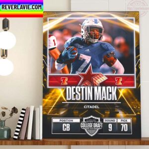 Philadelphia Stars In The 2023 USFL College Draft Select CB Destin Mack Home Decor Poster Canvas