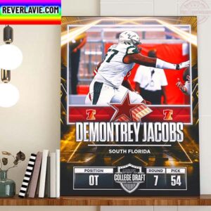 Philadelphia Stars In The 2023 USFL College Draft Select Demontrey Jacobs Home Decor Poster Canvas