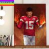 QB Kansas City Chiefs Patrick Mahomes II Is NFL MVP Again Home Decor Poster Canvas