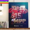 QB Kansas City Chiefs Patrick Mahomes II Is 2022 NFL MVP Home Decor Poster Canvas