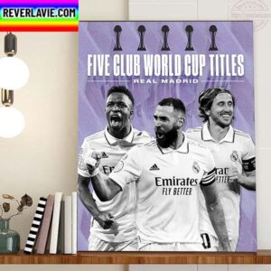 Real Madrid Are FIFA Club World Cup Titles Champions Home Decor Poster Canvas