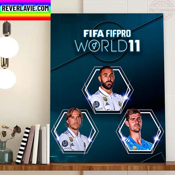 Real Madrid Players In The 2022 FIFA FIFPRO Mens World 11 Home Decor Poster Canvas Real Madrid Players In The 2022 FIFA FIFPRO Mens World 11 Home Decor Poster Canvas