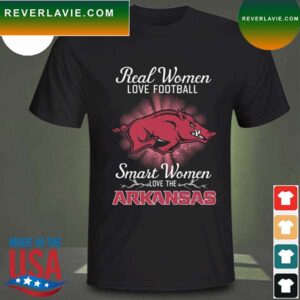 Real women love baseball smart women love the Arkansas Razorbacks 2023 T-shirt