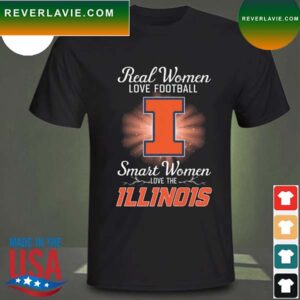 Real women love baseball smart women love the Illinois Fighting Illini 2023 T-shirt