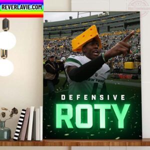 Sauce Gardner Is 2022 AP NFL Defensive Rookie Of The Year Home Decor Poster Canvas