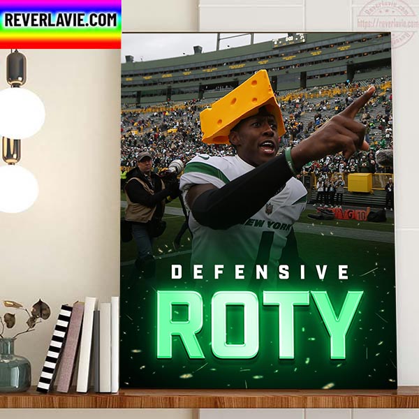 Sauce Gardner Is 2022 AP NFL Defensive Rookie Of The Year Home Decor Poster Canvas Sauce Gardner Is 2022 AP NFL Defensive Rookie Of The Year Home Decor Poster Canvas