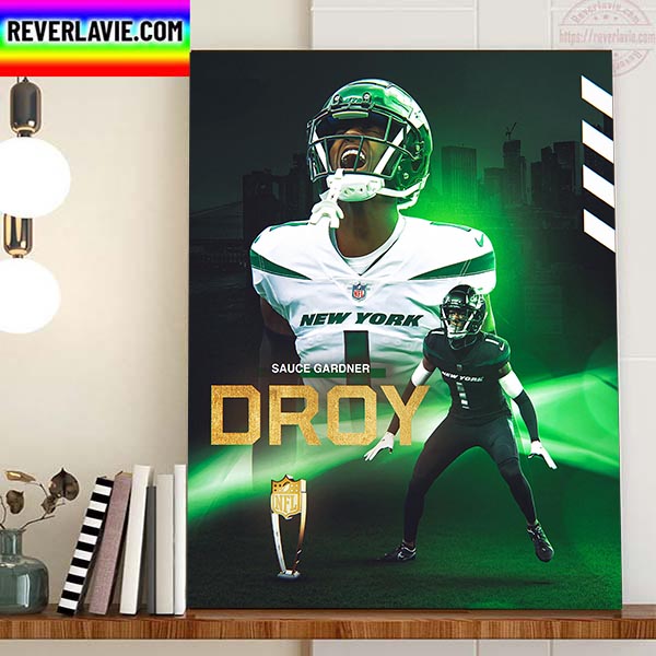 Sauce Gardner Is 2022 Defensive Rookie Of The Year Home Decor Poster Canvas Sauce Gardner Is 2022 Defensive Rookie Of The Year Home Decor Poster Canvas