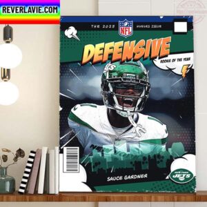 Sauce Gardner Is The 2022 Defensive Rookie Of The Year Home Decor Poster Canvas