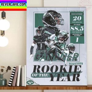 Sauce Gardner Is The 2022 NFL Defensive Rookie Of The Year Home Decor Poster Canvas
