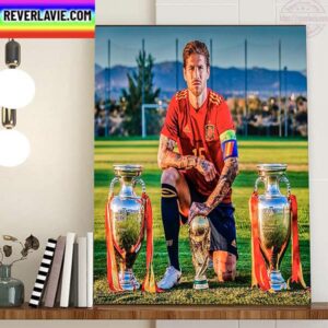 Sergio Ramos Has Retired From International Football Home Decor Poster Canvas